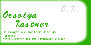 orsolya kastner business card